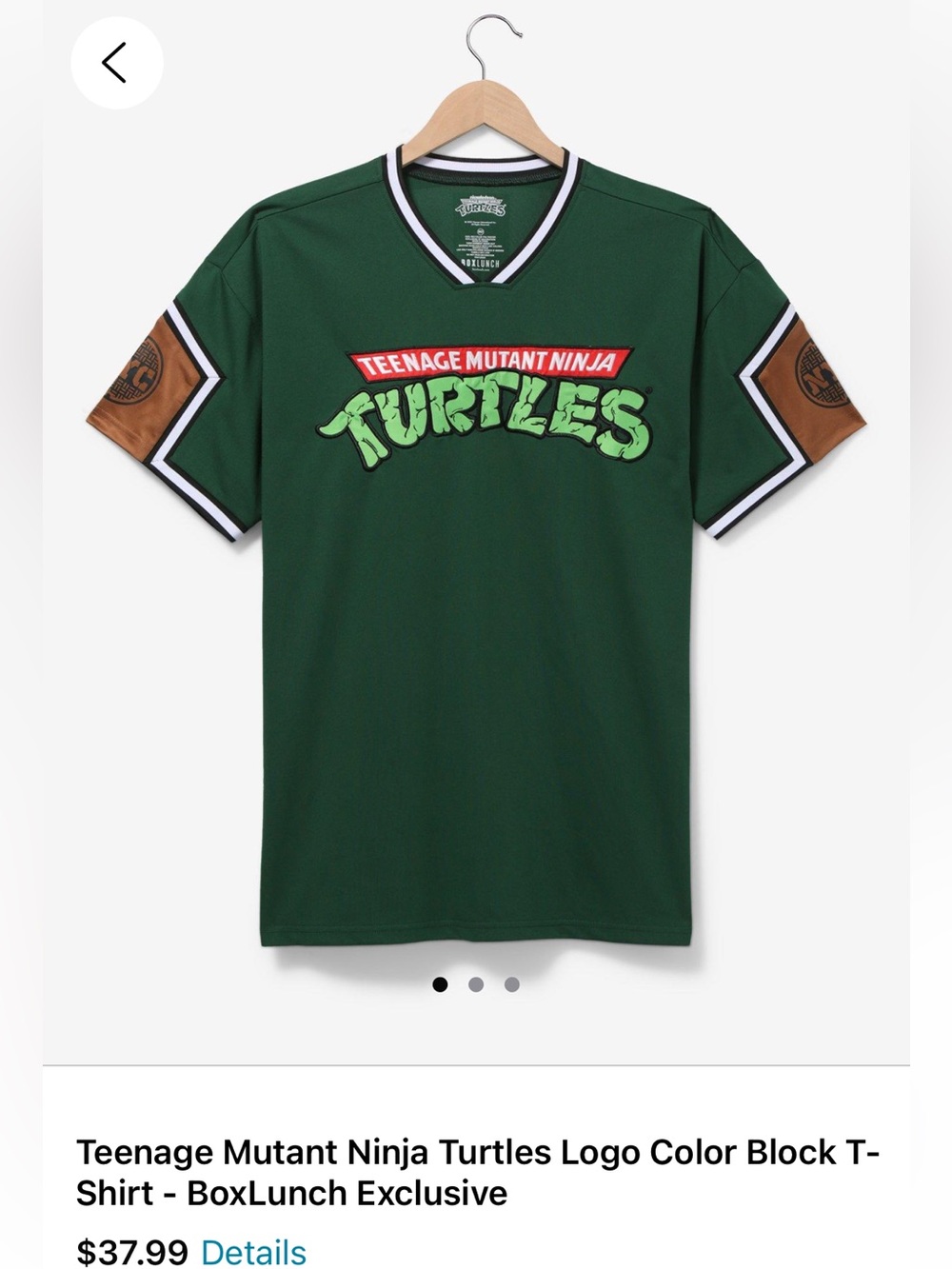 Nickelodeon Boxlunch Ninja Turtles Jersey Shirt - Picture 5 of 7